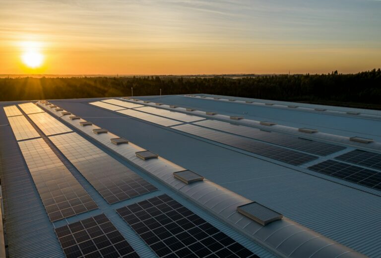 Panneaux photovoltaïques installés en toiture